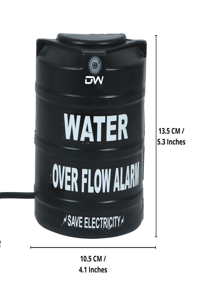 Digiway Water Tank Bell, Overflow Alarm with Sensor and Voice Sound (Pack of 2_Size: 10.5x13.5 cm_Black) - Image 3